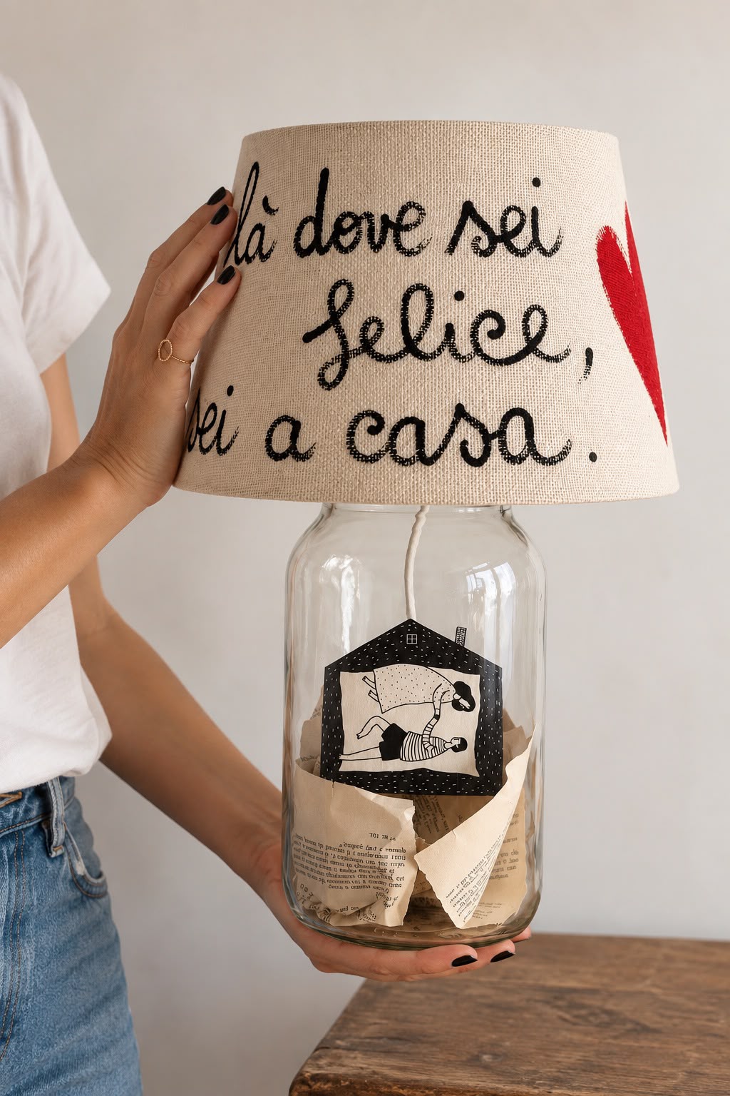 lampada barattoluce da tavolo decorativa camera soggiorno