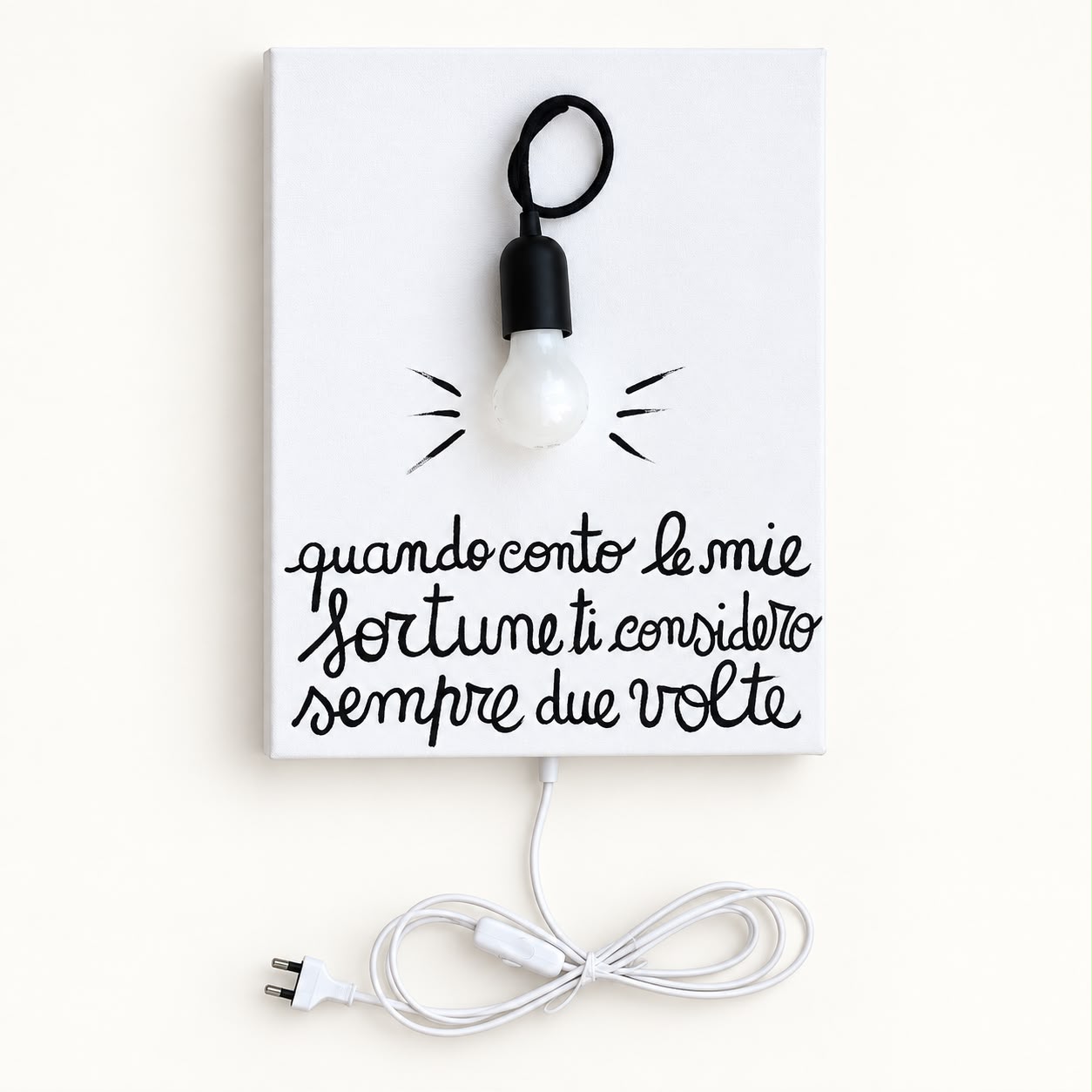 lampada da parete applique decorativa lait luce