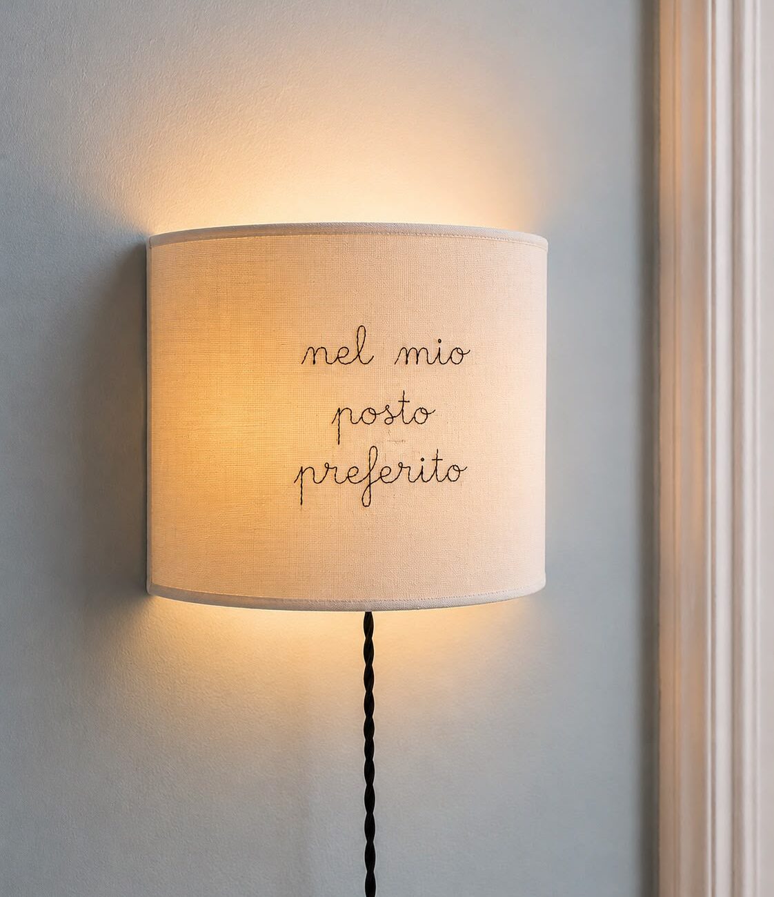 applique stoffa posto preferito parole cucite