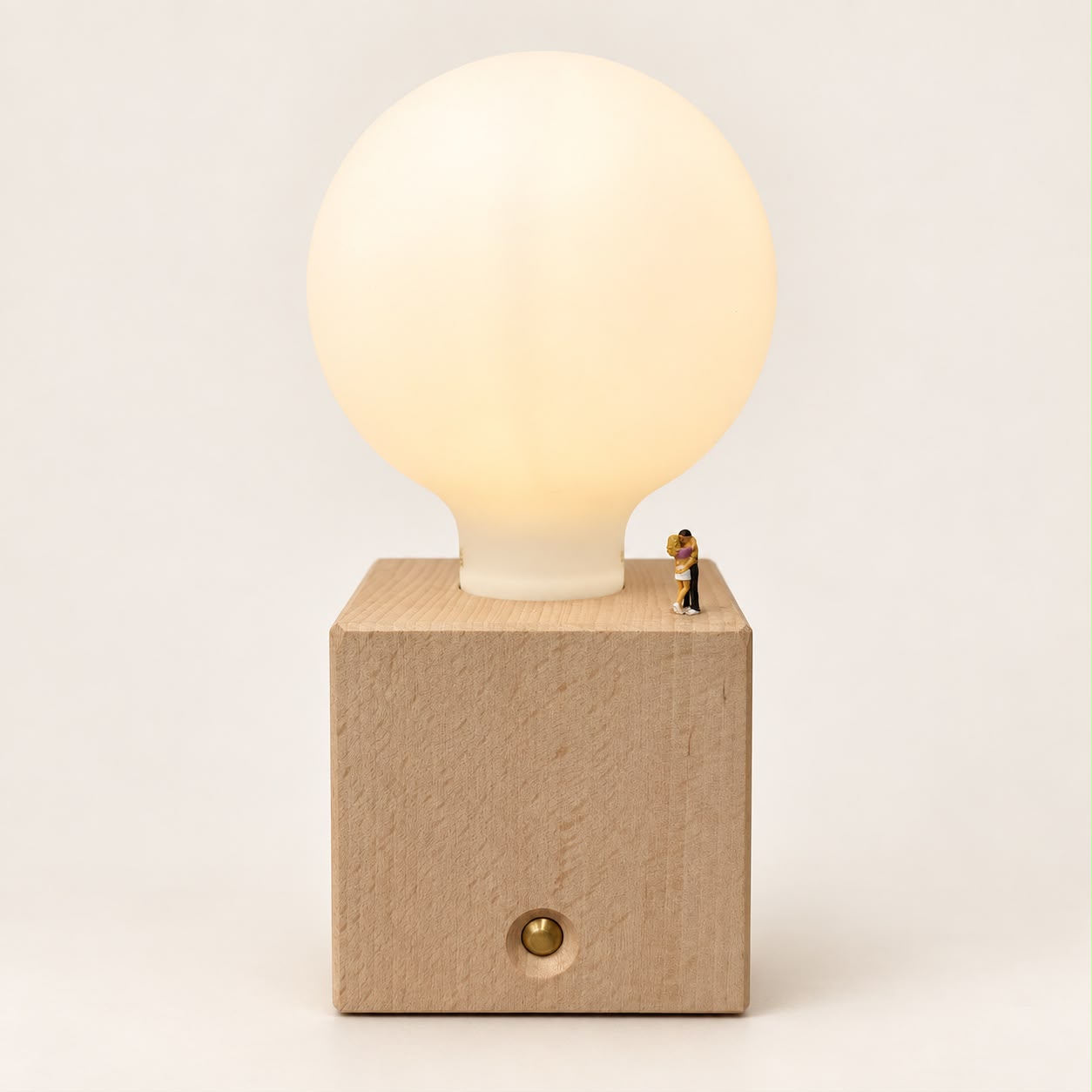 nel mio posto preferito lampada da tavolo legno portatile abbraccio amore